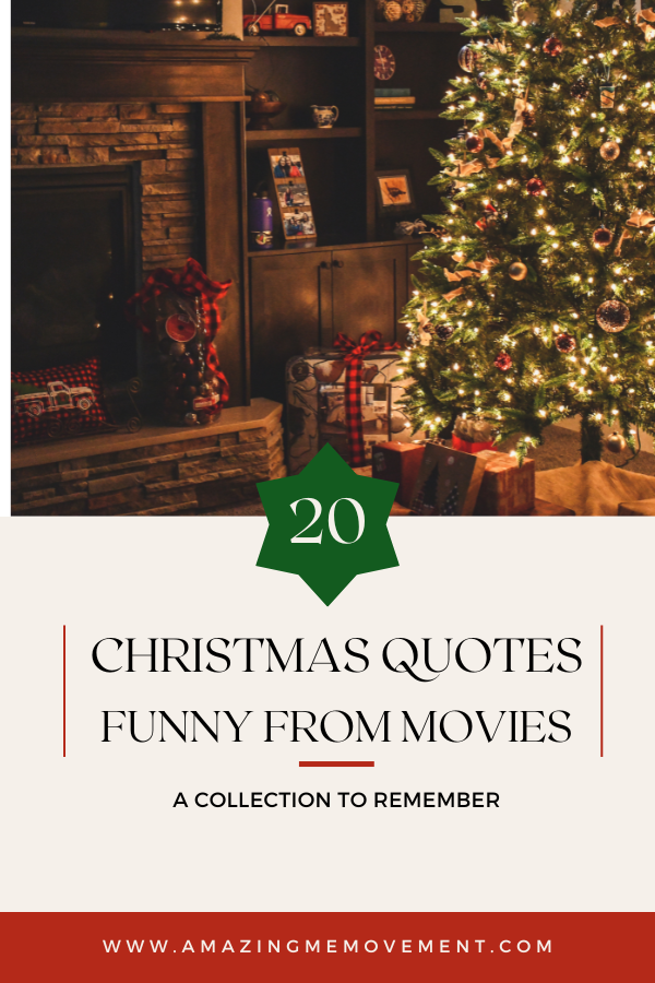 A poster about Christmas quotes funny from movies
