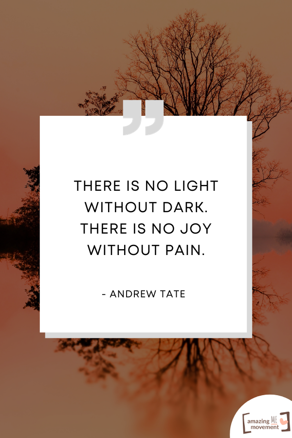 A famous quote by Andrew Tate
