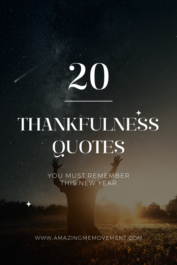 A poster about thankfulness quotes