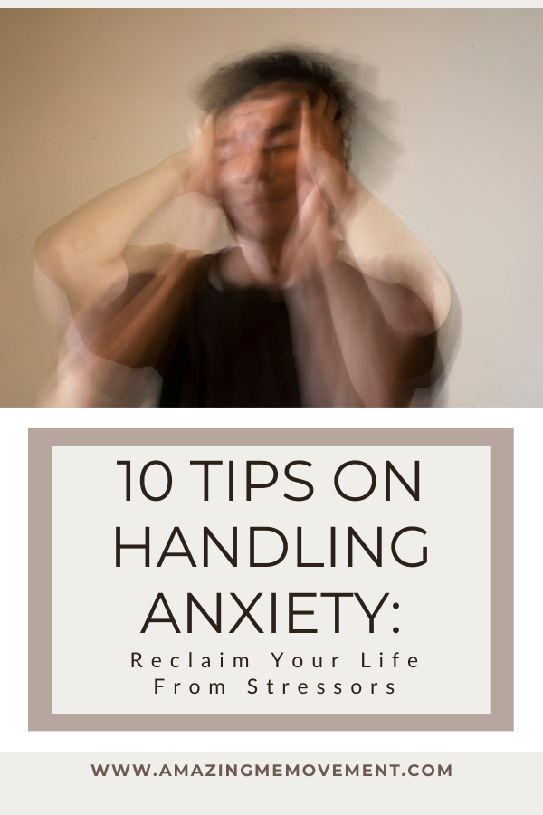 A banner for tips on handling anxiety