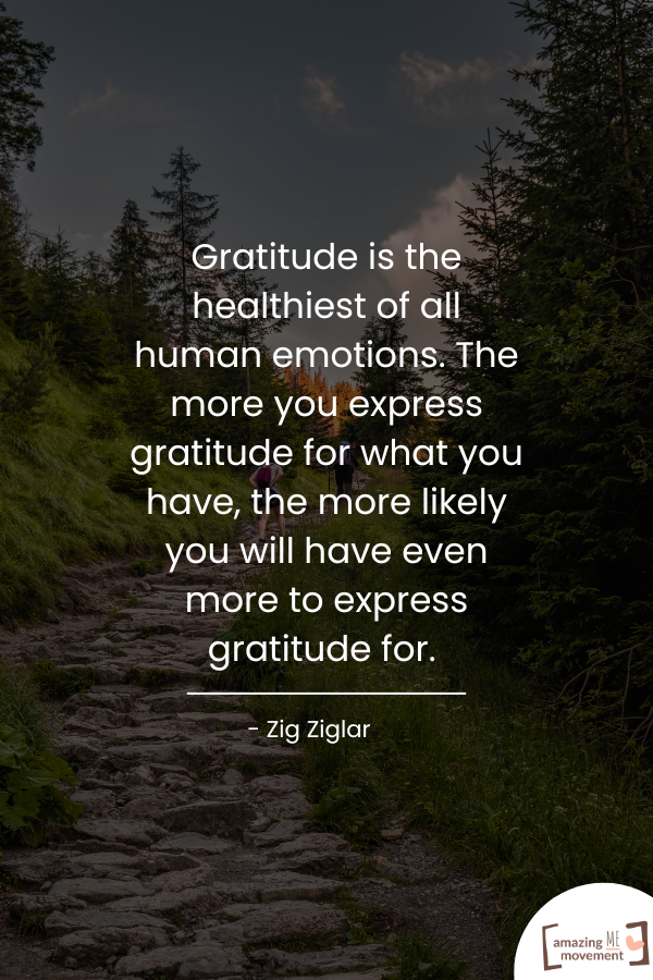 A quote about gratitude