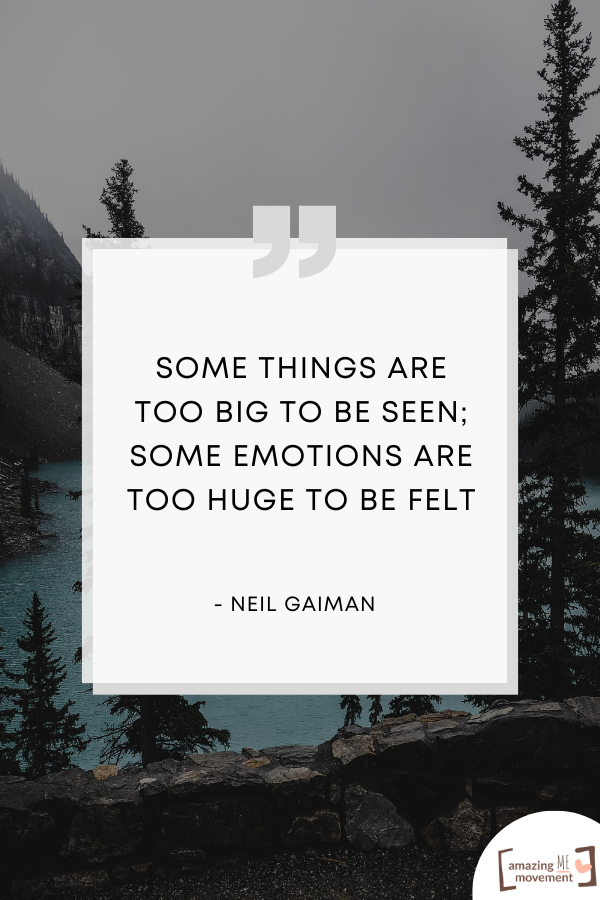A saying about emotions