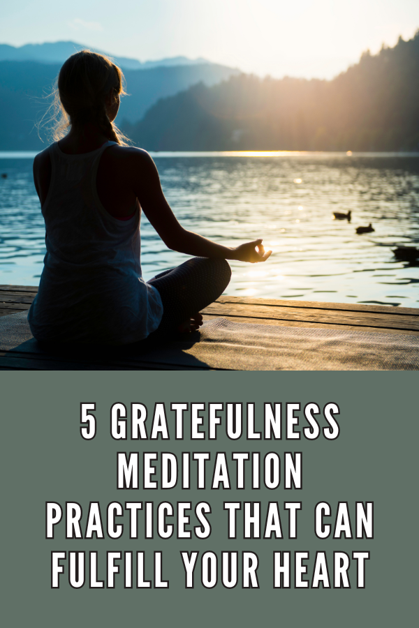 A poster about gratefulness meditation #Gratitude #Meditation #Gratefulness
