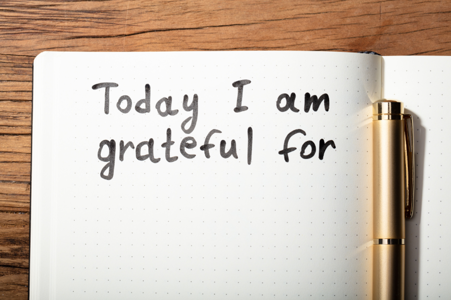 A paper with the statement "Today I am grateful for" #Gratitude #Meditation #Gratefulness