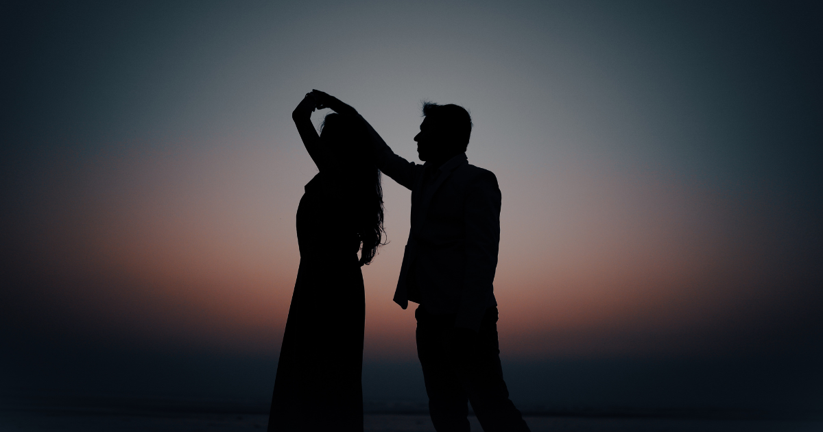 A couple dancing in the night sky #RelationshipStruggles #Relationships