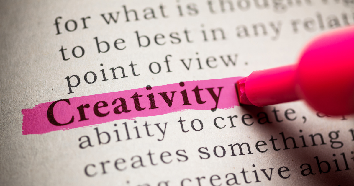 Highlighting the word "creativity" #Creative #Creativity #CreativeMinds