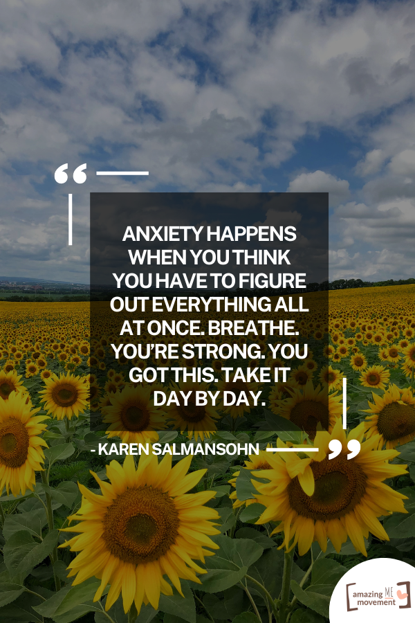 A lovely quote to relieve anxiety #AnxietyRelief #UpliftingQuotes