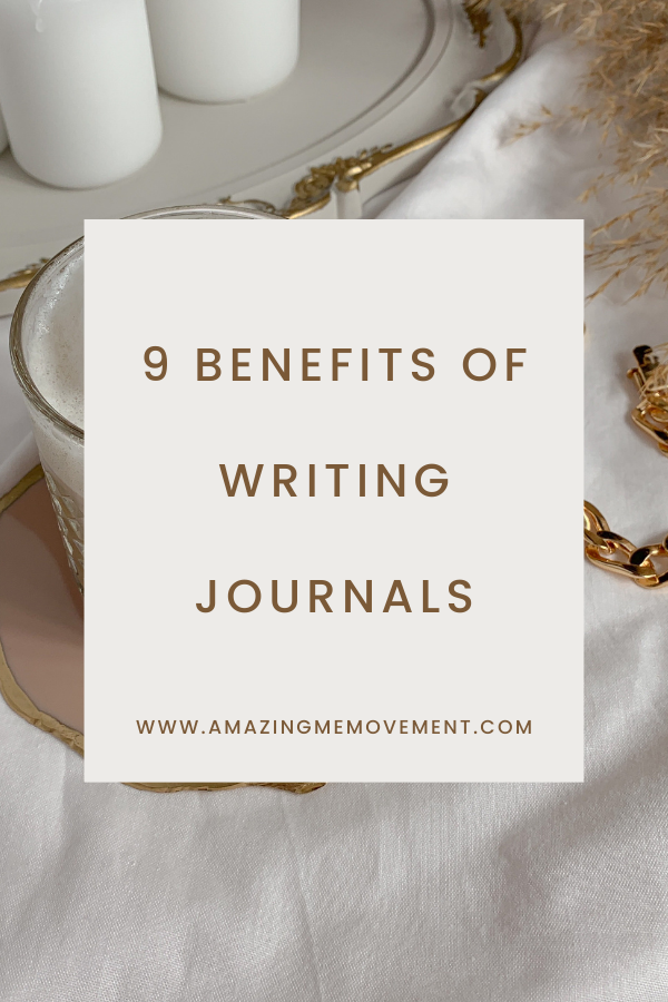 A poster about the benefits of writing journals #JournalWriting #BenefitsOfJournaling