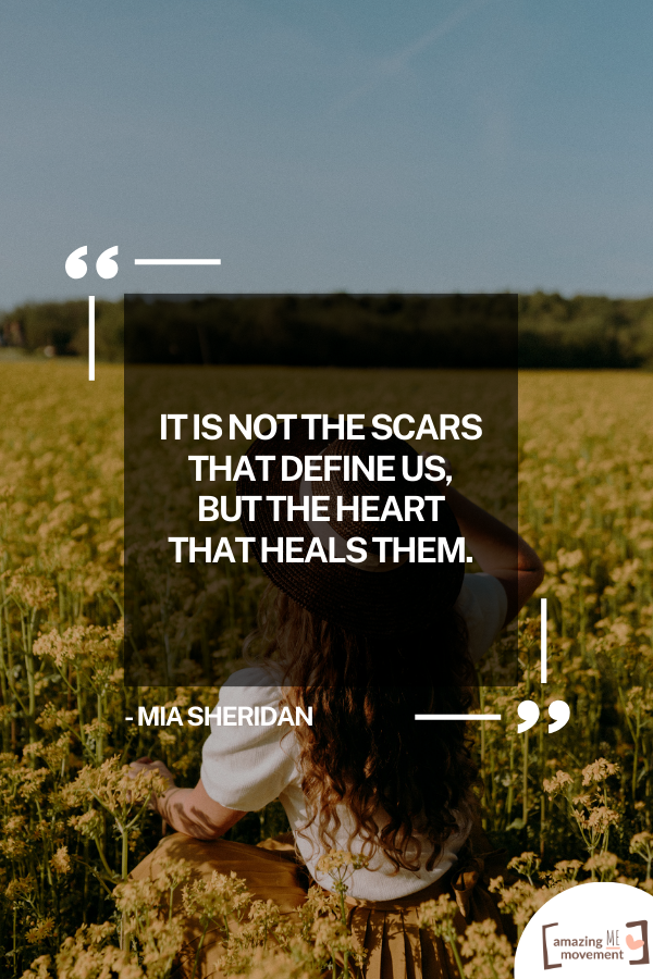 A quote about emotional scars #EmotionalScars #QuotesForHealing #HealingQuotes