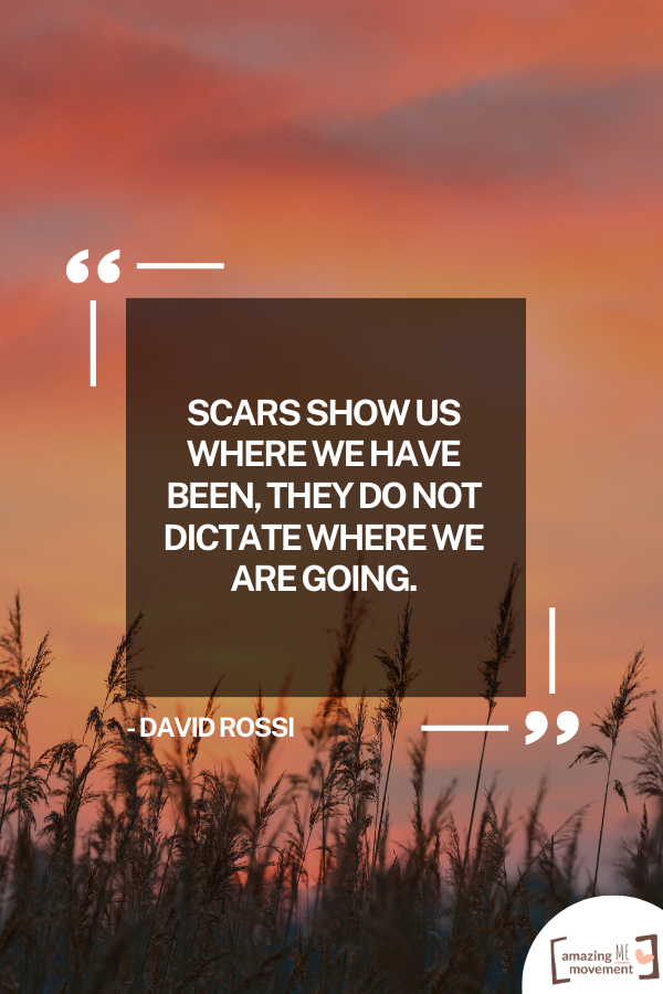 A quote about emotional scars #EmotionalScars #QuotesForHealing #HealingQuotes