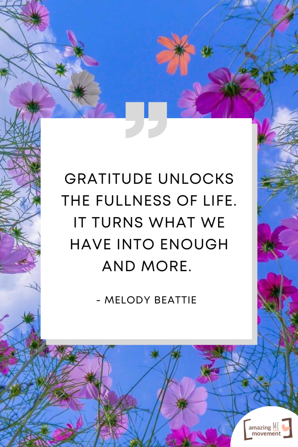 A gratitude quote for abundant living #GratitudeQuotes #Grateful #AbundantLiving