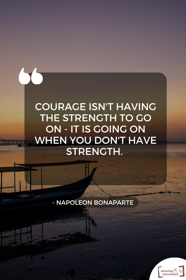 A quote about being courageous #BoldActions #CourageousQuotes