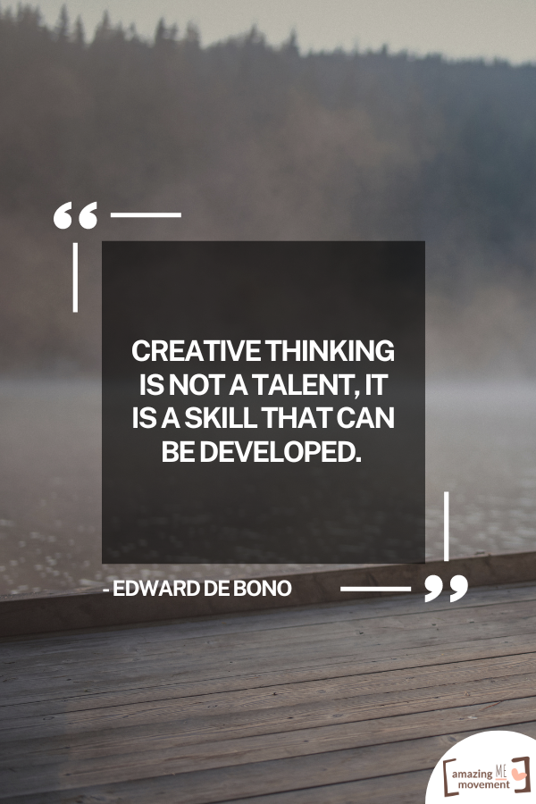 An inspiring quote about creativity #CreativityQuotes #Imagination