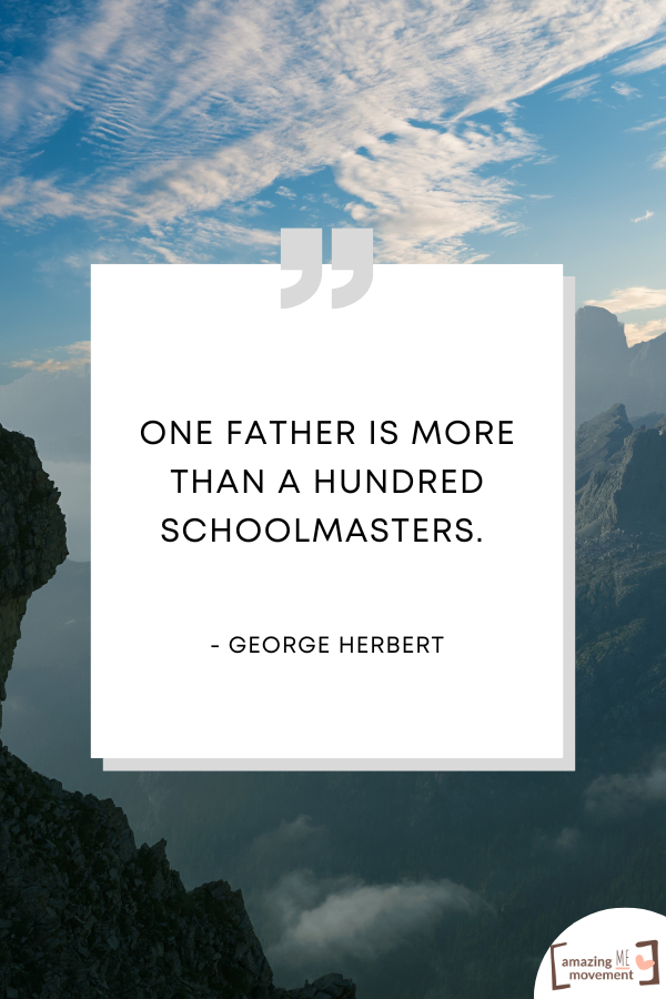 An inspiring quote about fathers #FathersDay #BestFather