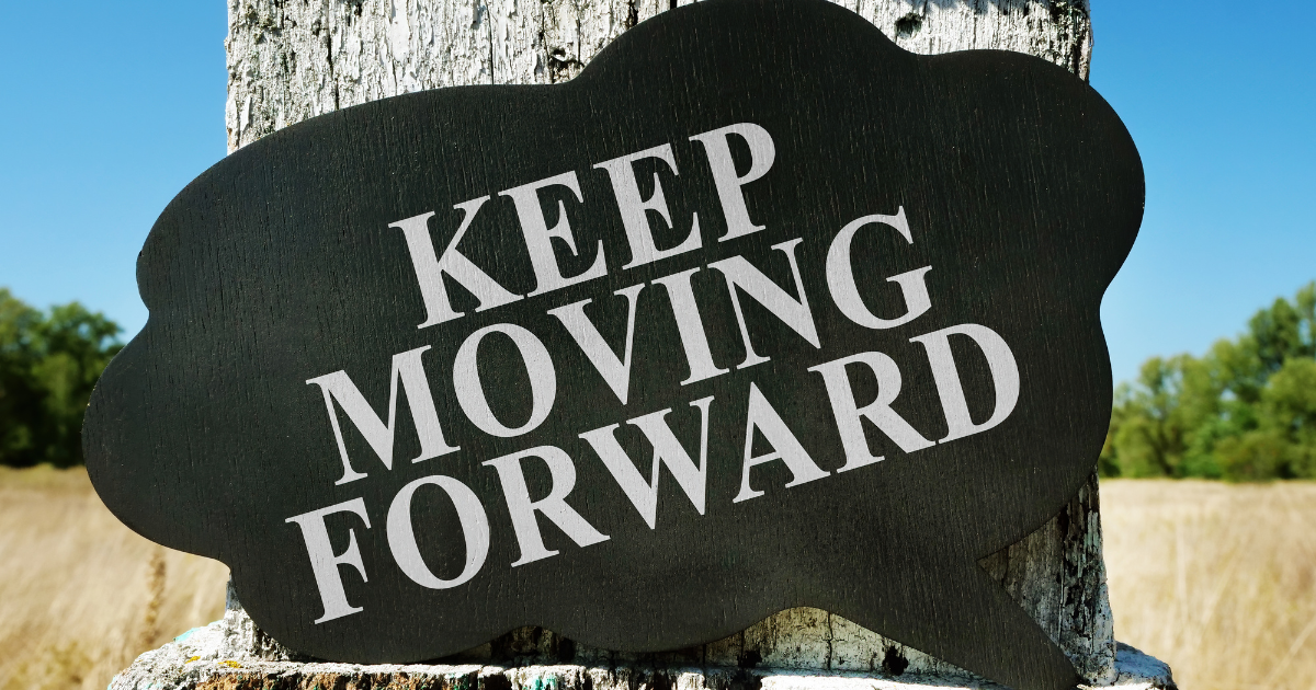 A "keep moving forward" poster #ResilienceQuotes #GainingStrength