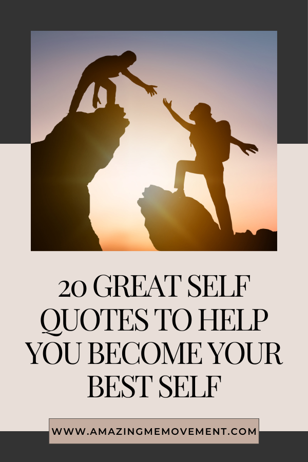 A poster about great self quotes #GreatSelf #SelfImprovement