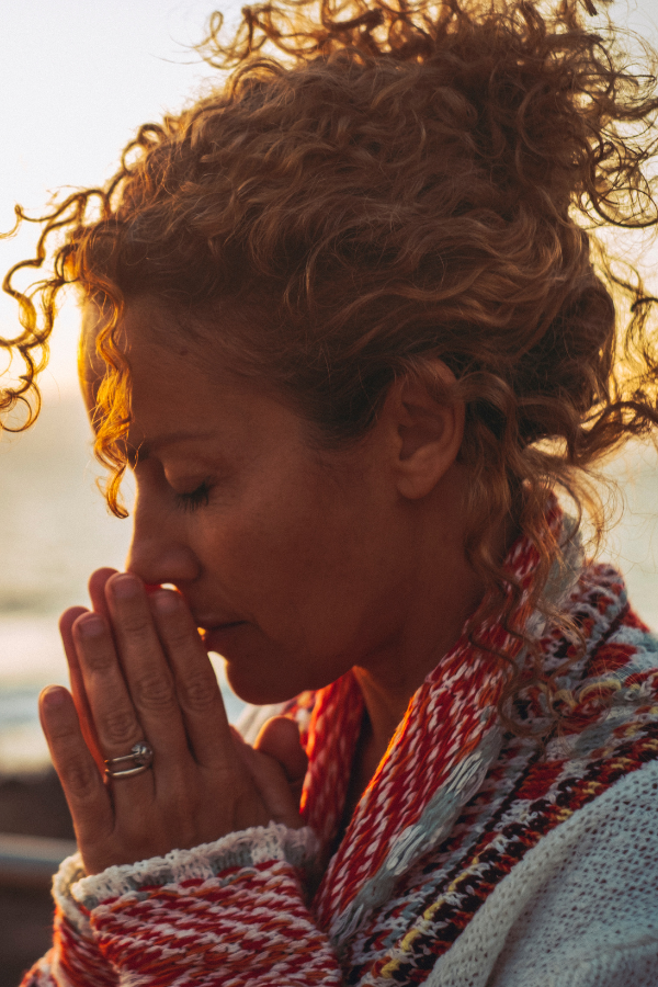 A beautiful woman in the middle of praying #FindYourPassion #PassionInLife