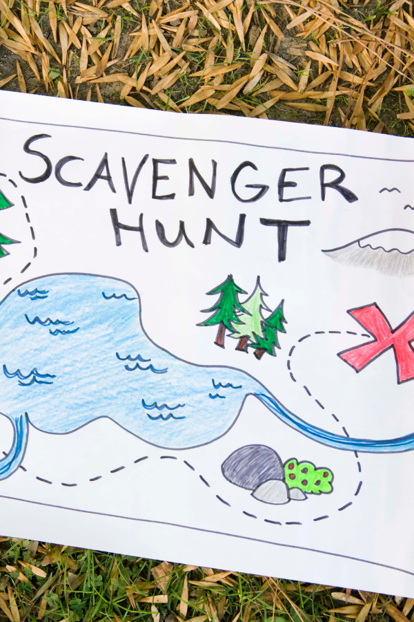 A photo of a scavenger hunt map #4thOfJuly #IndependenceDay