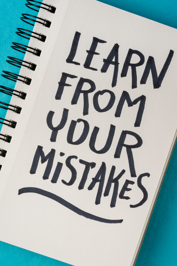 A reminder to learn from your mistakes #GrowthMindset #BrightFuture