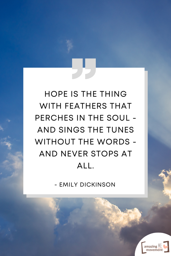 A quote on the importance of hope #HopeIsImportant #RemainHopeful