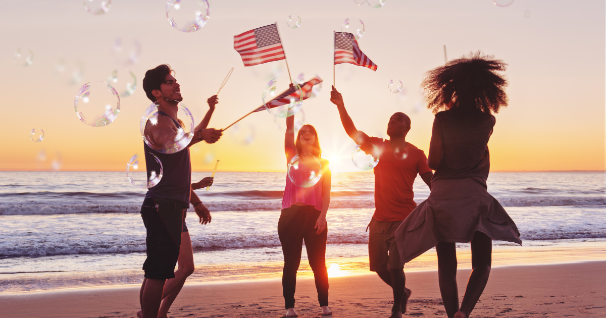 A group of friends celebrating Independence Day #IndependenceDay #4thOfJuly