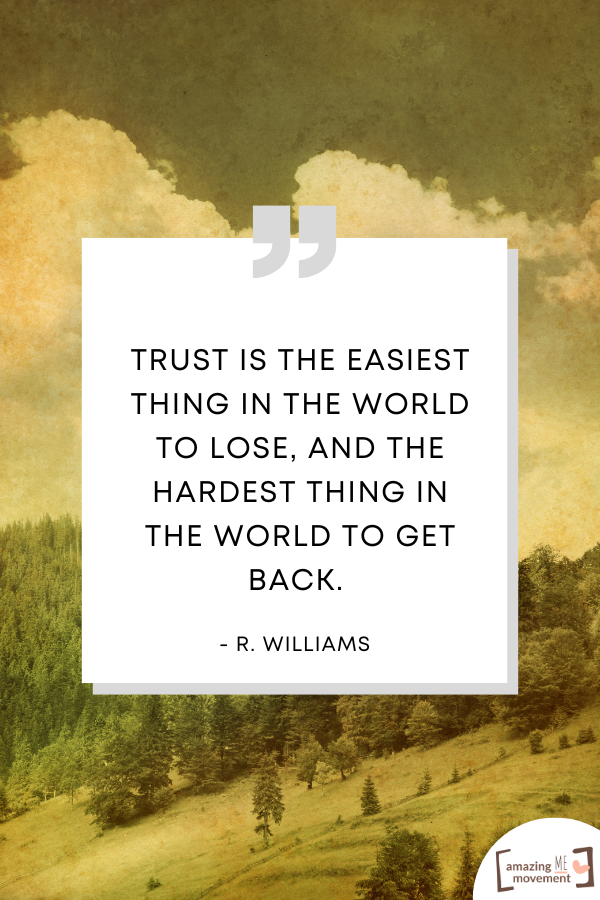 A quote about trusting people #TrustPeople #QuotesOnTrust