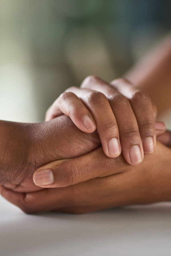 A couple holding each others' hands #RelationshipStruggles #HealthyRelationship