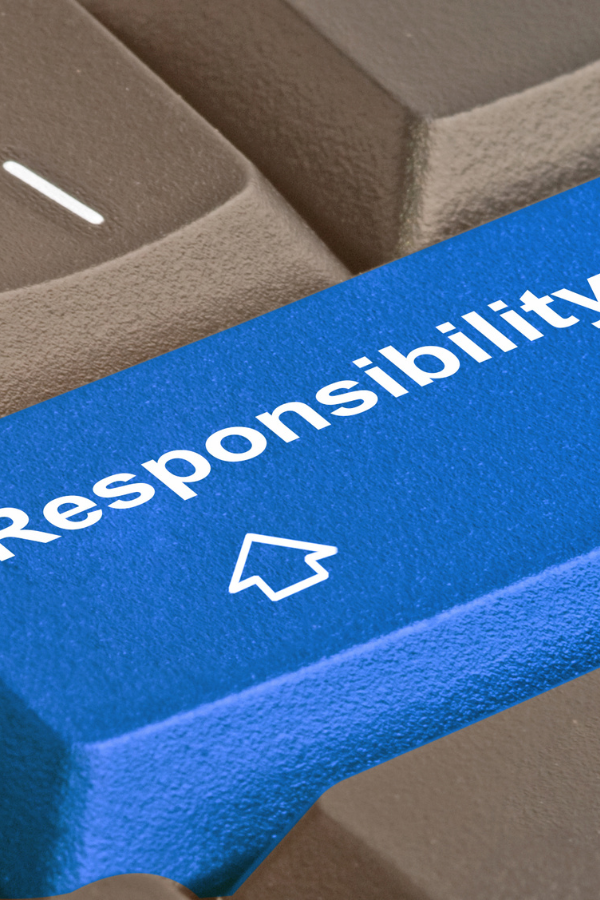 The word "responsibility" on a keyboard #NoMeansNo #SettingBoundaries