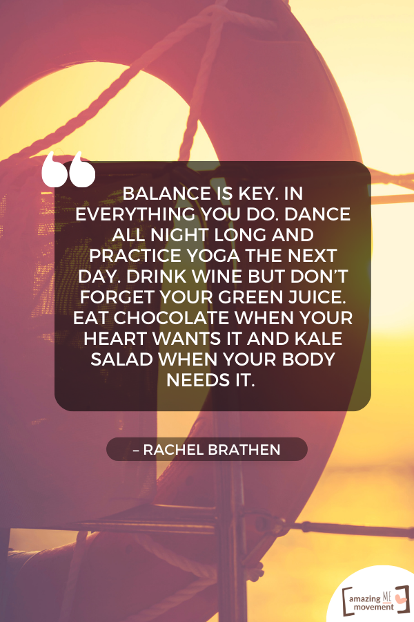 An inspiring statement about balance #BalanceInLife #Life