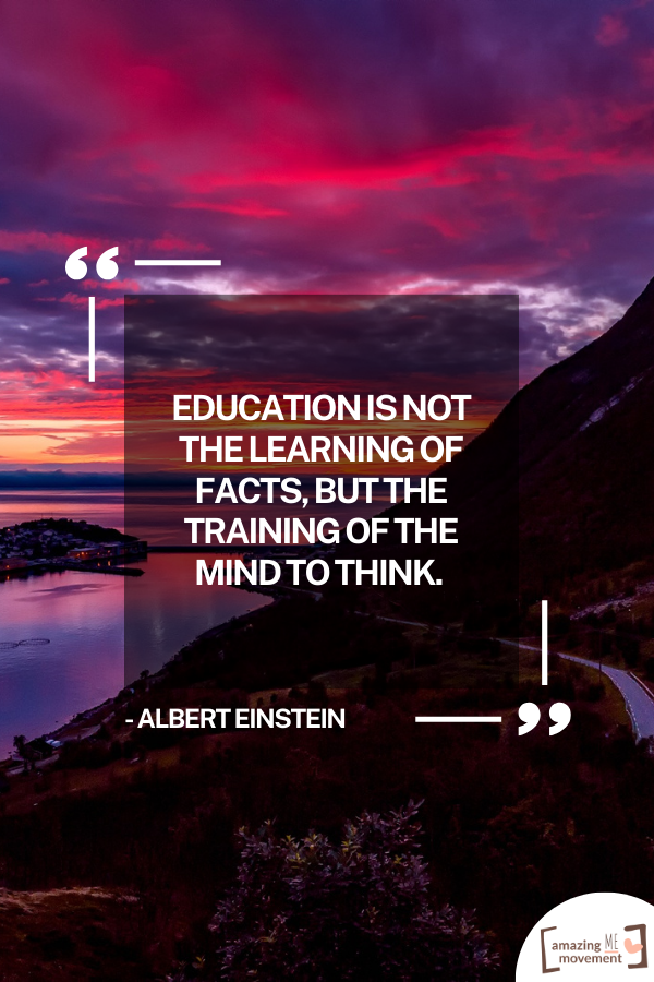 A lovely quote about being educated #EducationMatters #StudentLife