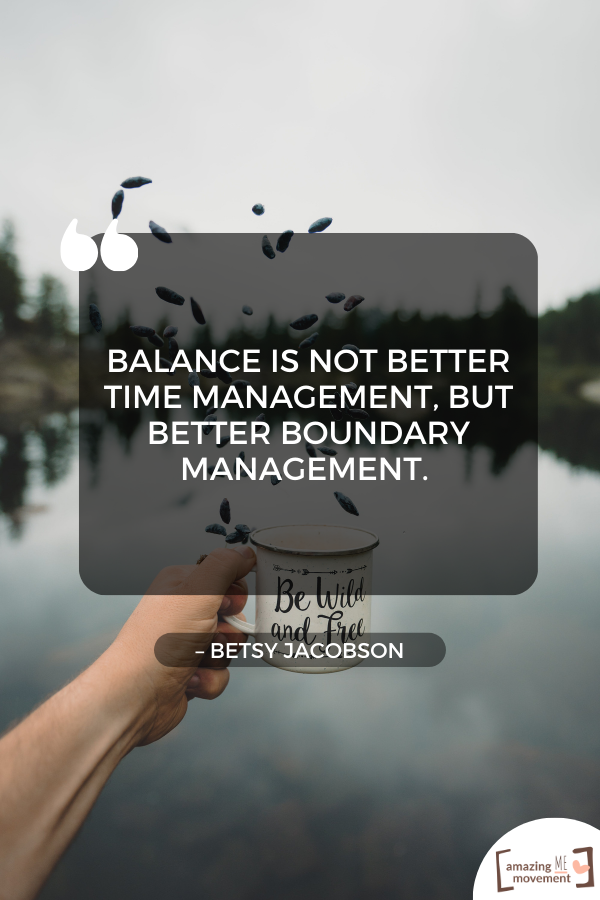 An inspiring statement about balance #BalanceInLife #Life