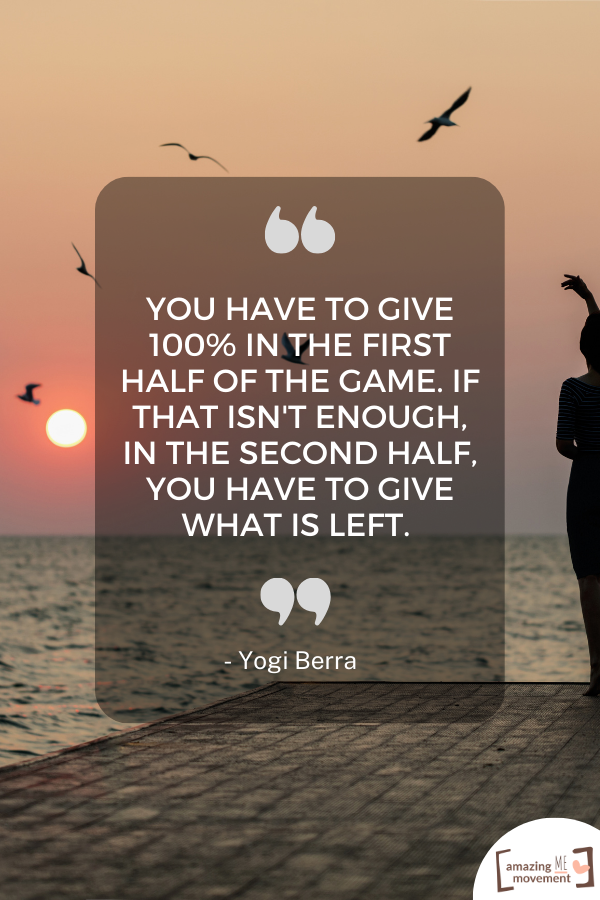 A quote about giving 100 percent #GiveItYourAll #DoYourBest