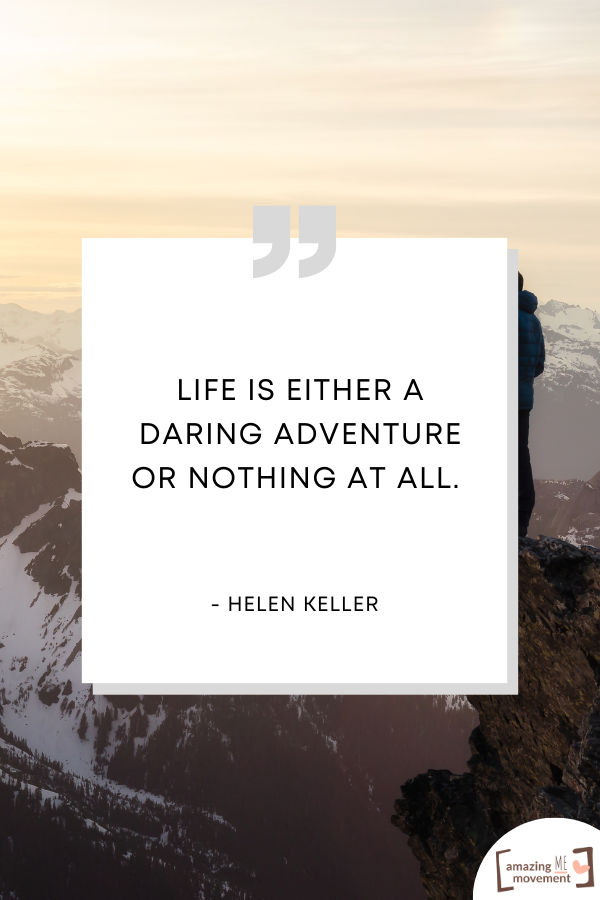 A quote on adventure #AdventureIsWaiting #InspiringQuotes