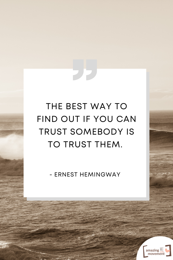 A quote about trusting people #TrustPeople #QuotesOnTrust