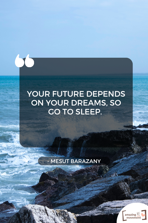 An inspiring quote about sleeping #ImportanceOfSleep #RestIsImportant