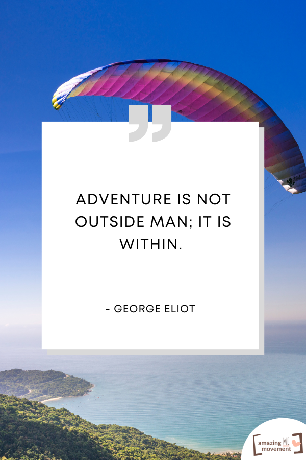 A quote on adventure #AdventureIsWaiting #InspiringQuotes