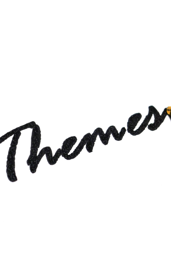 The word "themes" written in cursive #Journaling #PersonalGrowth