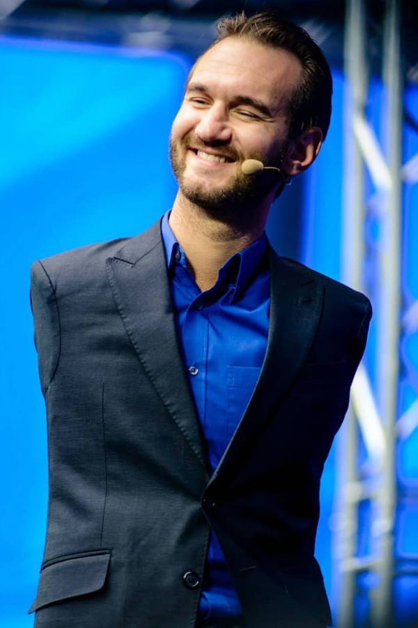 A photo of Nick Vujicic #InspirationalStories #PersonalTriumph