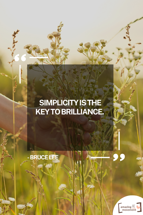 An inspiring statement about simple living #SimpleLiving #InspirationalQuotes