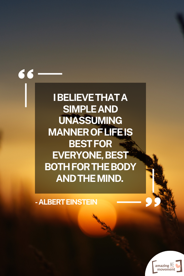 An inspiring statement about simple living #SimpleLiving #InspirationalQuotes