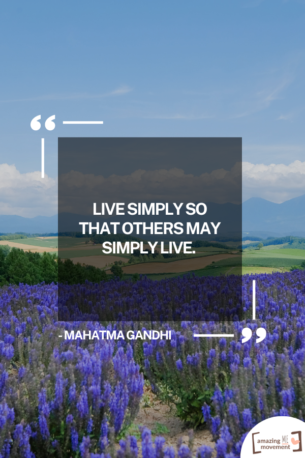 An inspiring statement about simple living #SimpleLiving #InspirationalQuotes