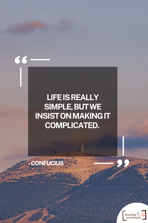 A lovely quote on living a simple life #SimpleLiving #InspirationalQuotes