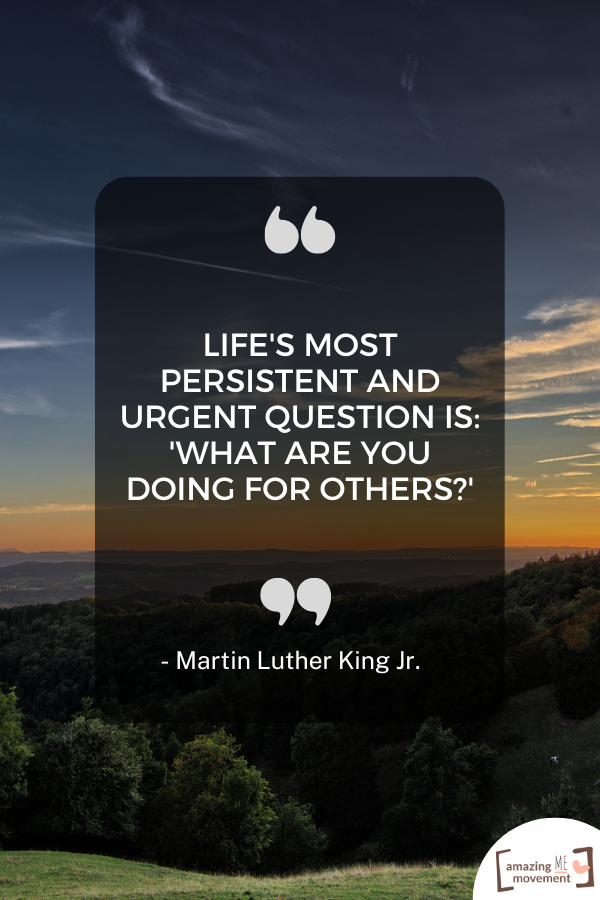 A loving statement about helping others #QuotesThatInspire #Altruism