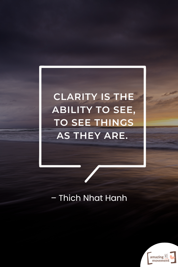 An inspiring statement about clarity #ClarityInLife #QuotesOnClarity