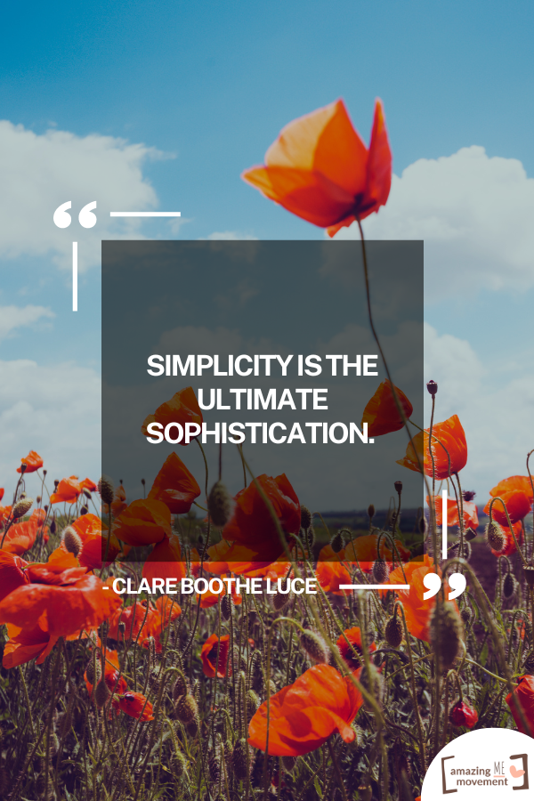 A lovely quote on living a simple life #SimpleLiving #InspirationalQuotes