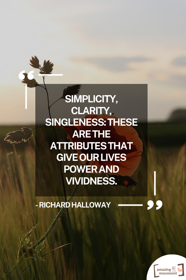 A quote on living a simple life #SimpleLiving #InspirationalQuotes