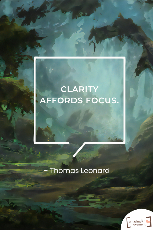 A quote on clarity #ClarityInLife #QuotesOnClarity