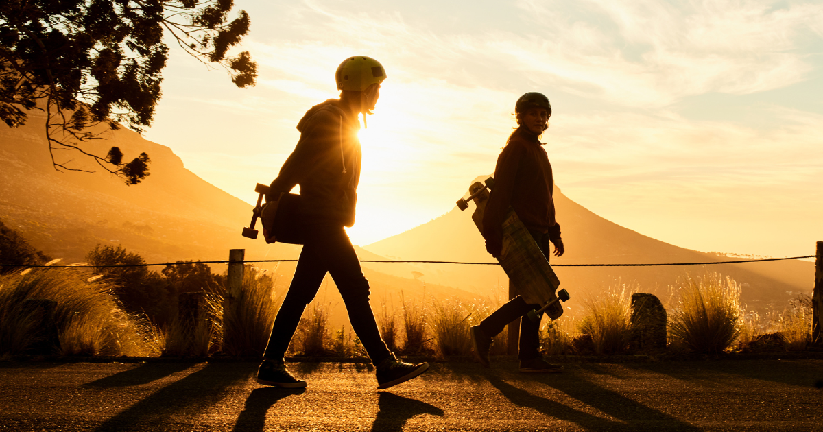 Two people simply walking on a field #SimpleLiving #InspirationalQuotes