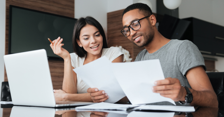 A couple planning their finances A poster about financial planning for couples #FinancialPlanning #RelationshipProblems