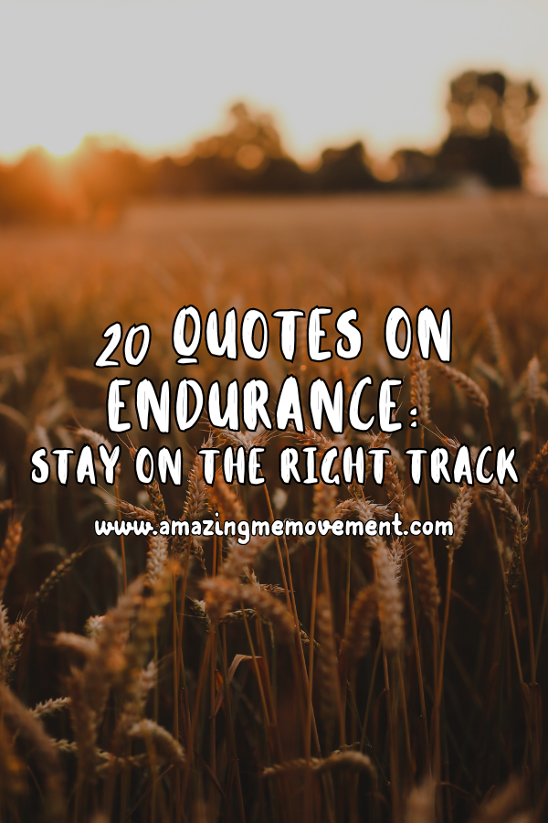 A poster about quotes on endurance #QuotesOnEndurance #Endurance